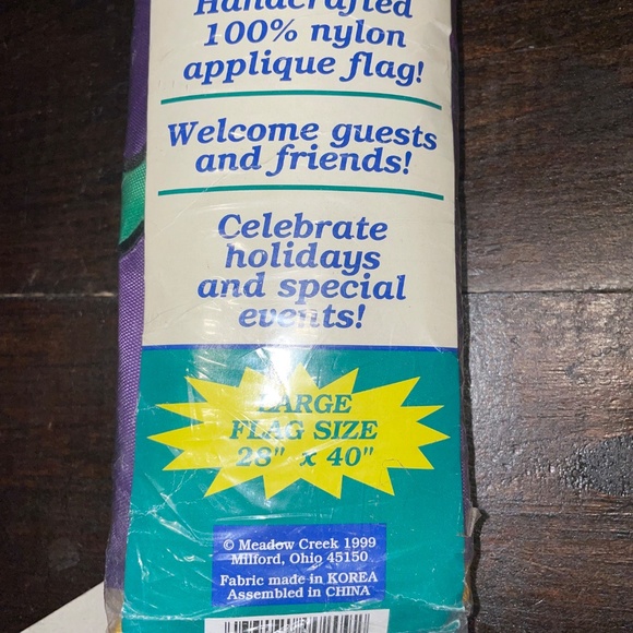 NEW Meadow Creek Sculpted Large Flag Spooky House BOO Nylon 28 x 40 Halloween - Picture 5 of 6